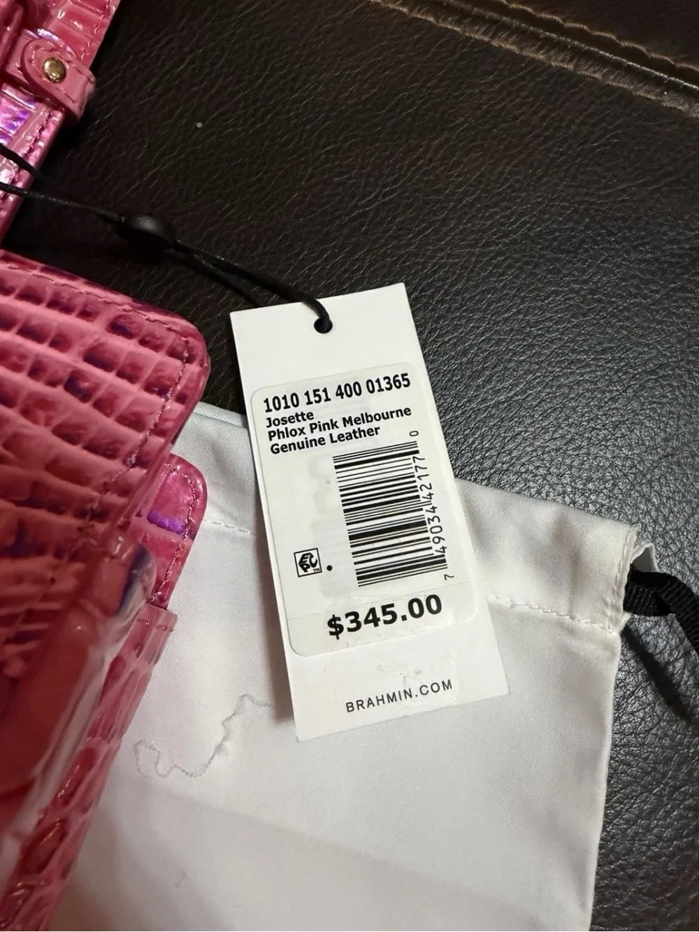 Brahmin Josette Plox Pink Melbourne Bag